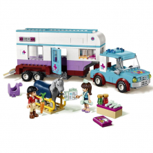 Конструктор аналог Lego Friends 41125 Ветеринарная машина для лошадок