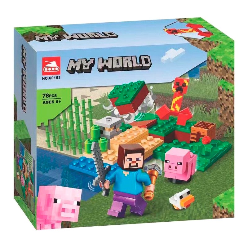 Конструктор аналог Lego Майнкрафт 21177 Засада Крипера
