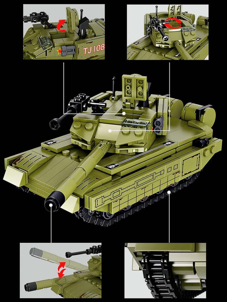 Конструктор Forange Block Основной боевой танк Type 99A