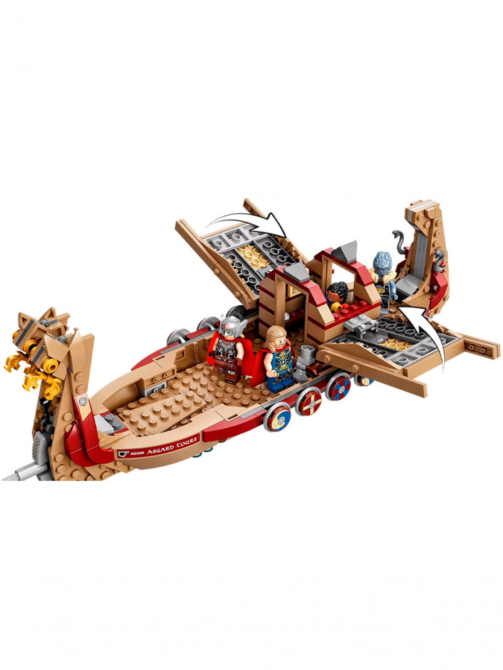 Конструктор аналог Lego Super Heroes 76208 Тор: Корабль Асгарда Козья лодка