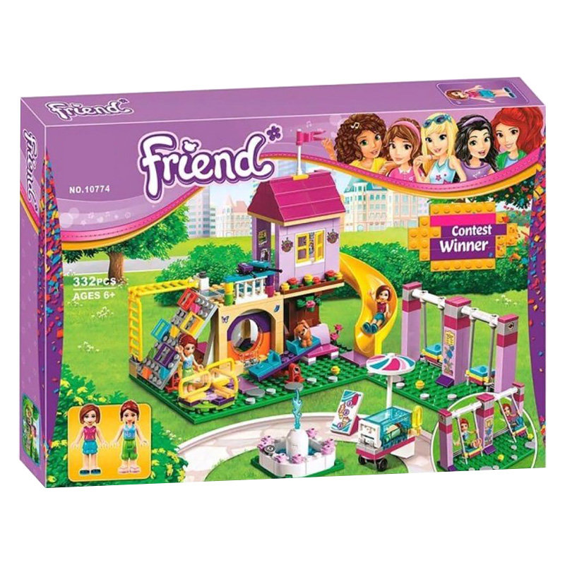 Конструктор BELA аналог Lego Friends 41325 Игровая площадка Хартлейк Сити
