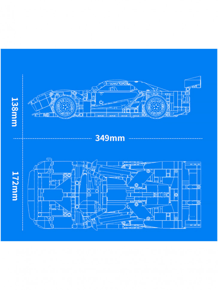 Конструктор Sembo Block Спорткар Ford GT