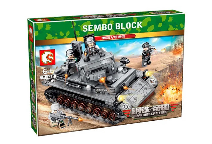 Конструктор Sembo Block Немецкий танк Т-IV