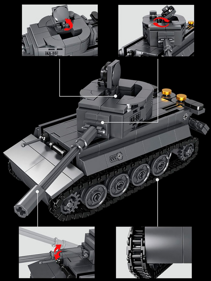 Конструктор Forange Block Тяжелый танк Tiger