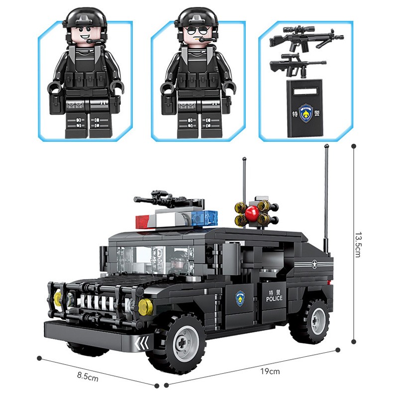 Конструктор KAZI Спецотряд SWAT: Хаммер