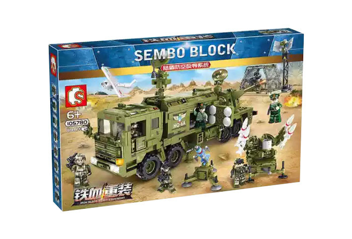 Конструктор Sembo Block Передвижная система ПВО