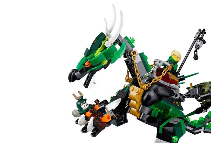 Конструктор BELA аналог LEGO 70593 Зелёный дракон
