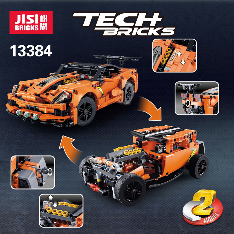 Конструктор JiSi Bricks аналог LEGO 42093 Chevrolet Corvette ZR1