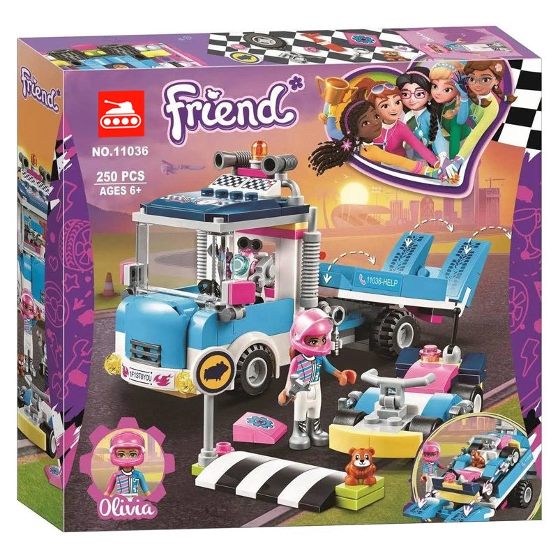 Конструктор аналог Lego Friends 41348 Грузовик техобслуживания