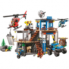 Конструктор аналог Lego City 60174 Полицейский участок в горах