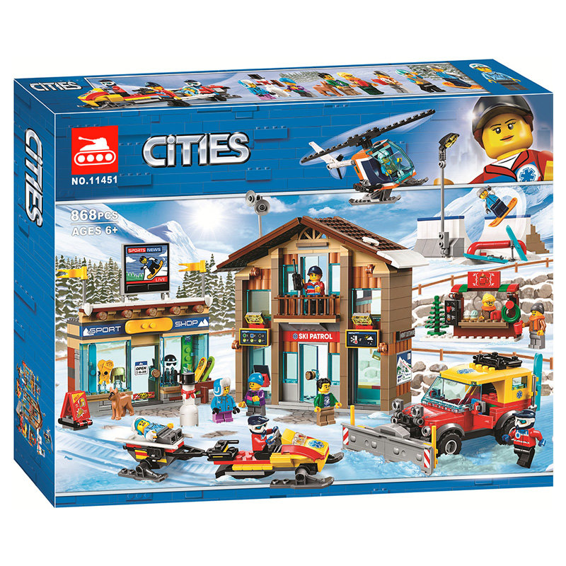 Конструктор аналог Lego City 60203 Горнолыжный курорт
