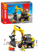 Конструктор Sembo Block Колесный экскаватор SANY SY65W PRO