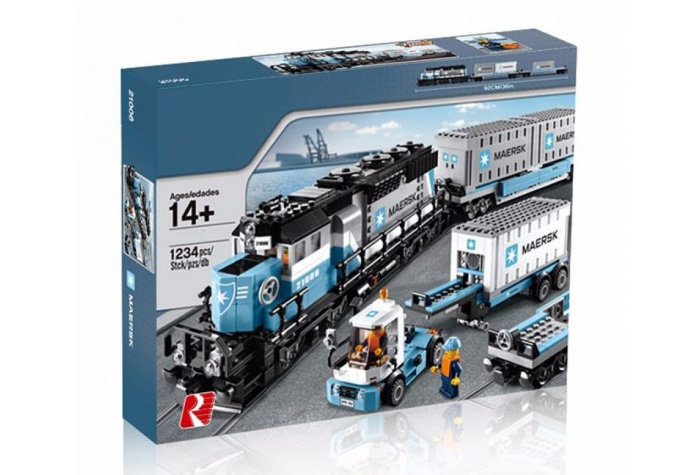 Конструктор Lion King (Lepin) аналог Lego 10219 Грузовой поезд Маерск