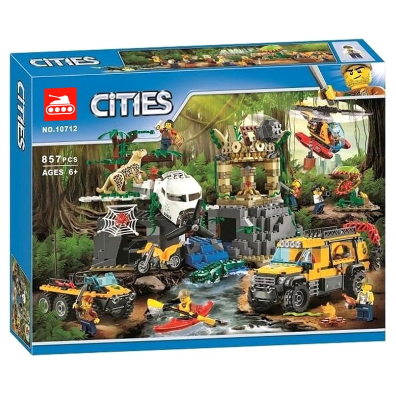 Конструктор аналог Lego City 60161 База исследователей джунглей