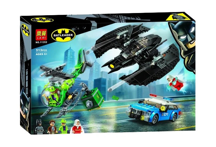 Конструктор LARI аналог LEGO 76120 Бэткрыло Бэтмена и ограбление Загадочника