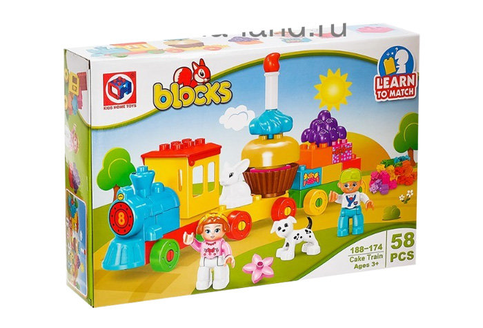 Конструктор Kids Home Toys Сказочный паровоз