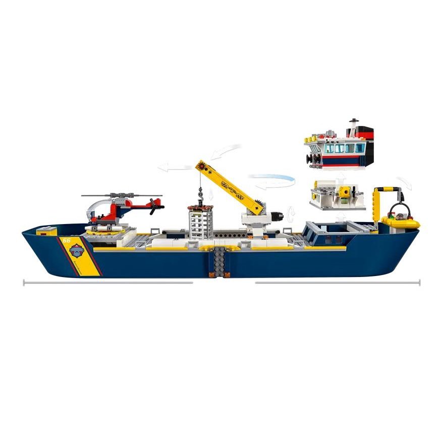 Конструктор LARI аналог Lego City 60266 Океан: исследовательское судно