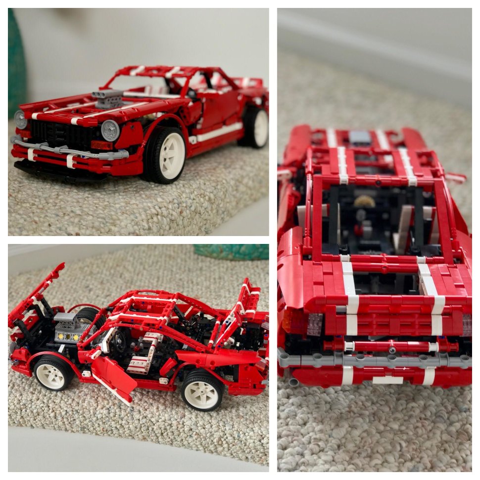 Конструктор Xingbao аналог Lego MOC 1352 Красный muscle car Chevrolet Camaro SS