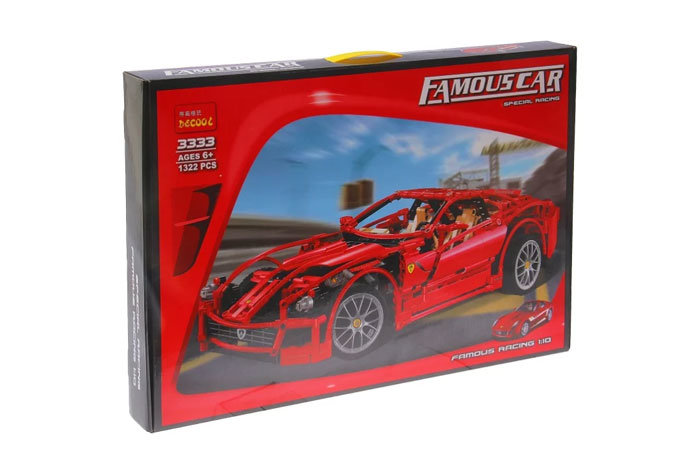 Конструктор Decool аналог LEGO 8145 Феррари 599 GTB Фиорано