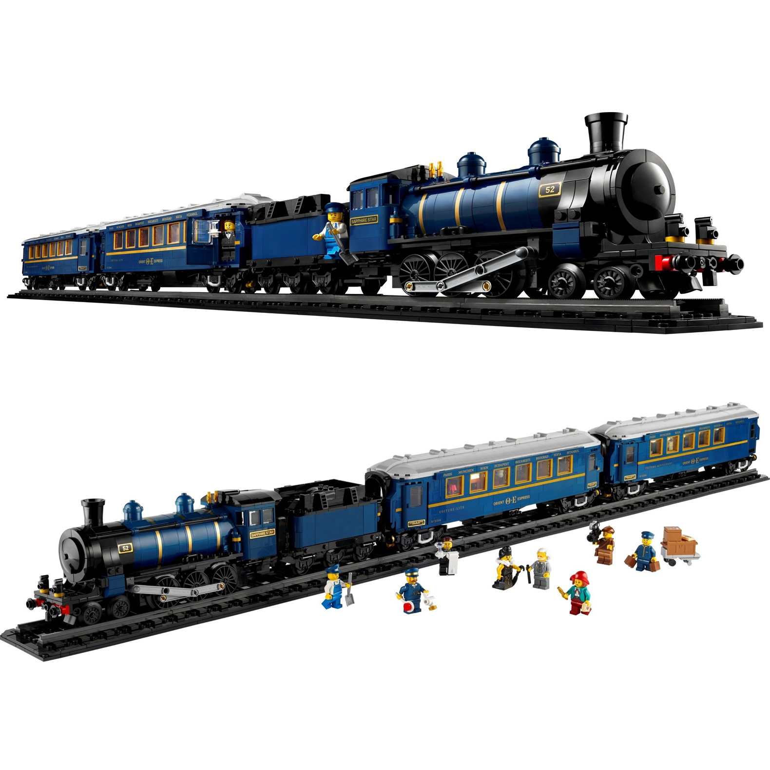 Конструктор поезд Восточный Экспресс 21344/62344 The Orient Express