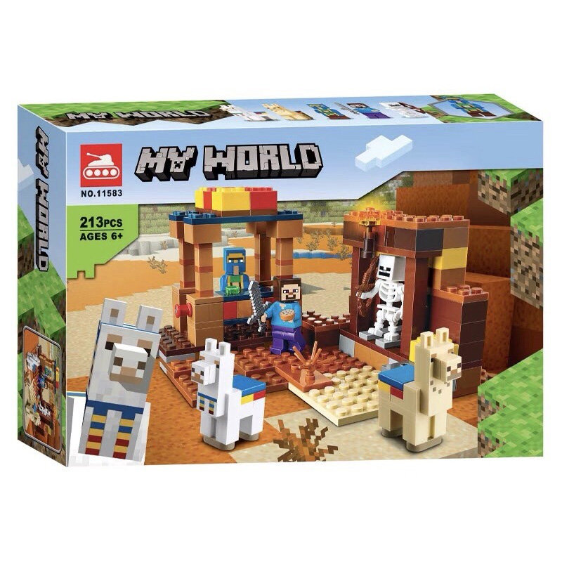 Конструктор аналог Lego Minecraft 21167 Торговый пост