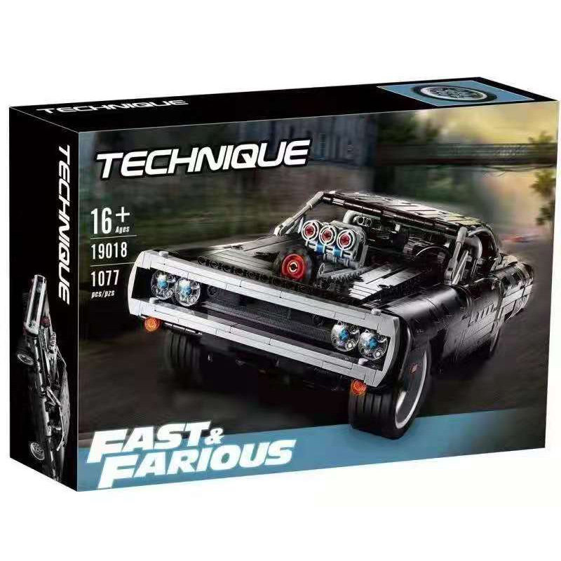 Конструктор Tigers аналог Lego Technic 42111 Dodge Charger Доминика Торетто