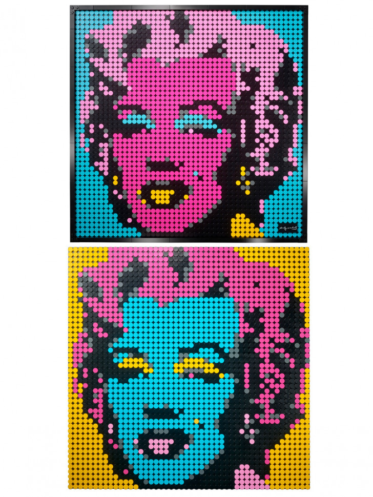 Конструктор аналог Lego Art 31197 Картина Мэрилин Монро Энди Уорхола