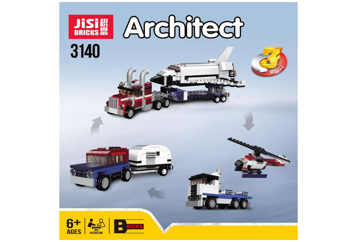 Конструктор Jisi Bricks (Decool) аналог Лего Креатор 31091 Транспортировщик шаттлов
