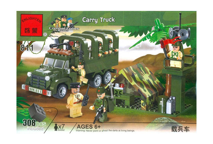 Конструктор Enlighten Brick Военный грузовик
