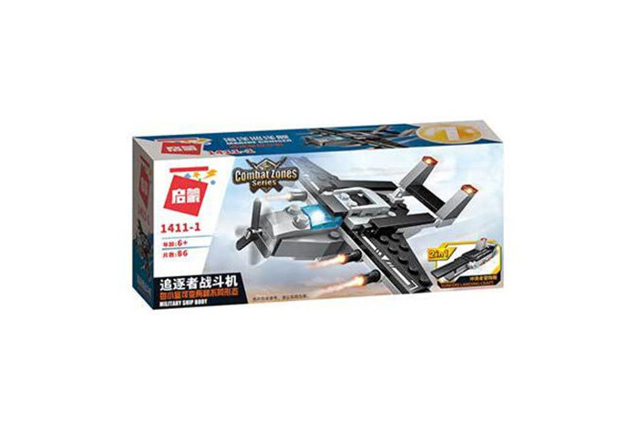 Конструктор Qman (Enlighten Brick) Самолёт-истребитель 2 в 1