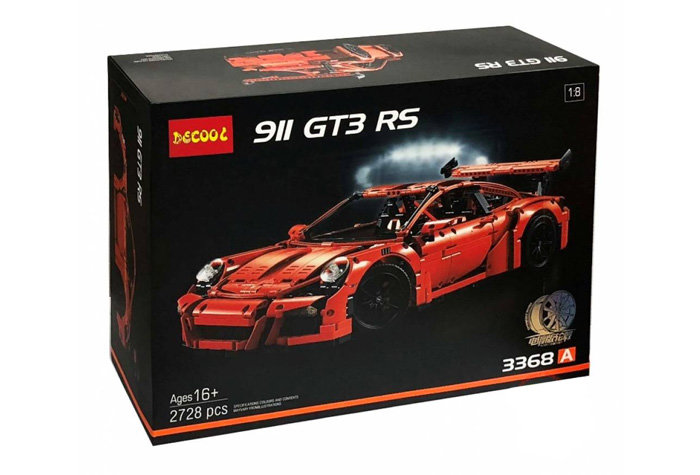 Конструктор Decool аналог LEGO 42056 Porsche 911 GT3 RS (оранжевый)