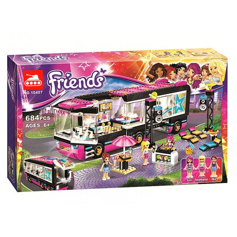 Конструктор аналог Lego Friends 41106 Поп звезда: гастроли