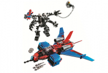 Конструктор LARI аналог LEGO 76150 Реактивный самолёт Человека-Паука против Робота Венома
