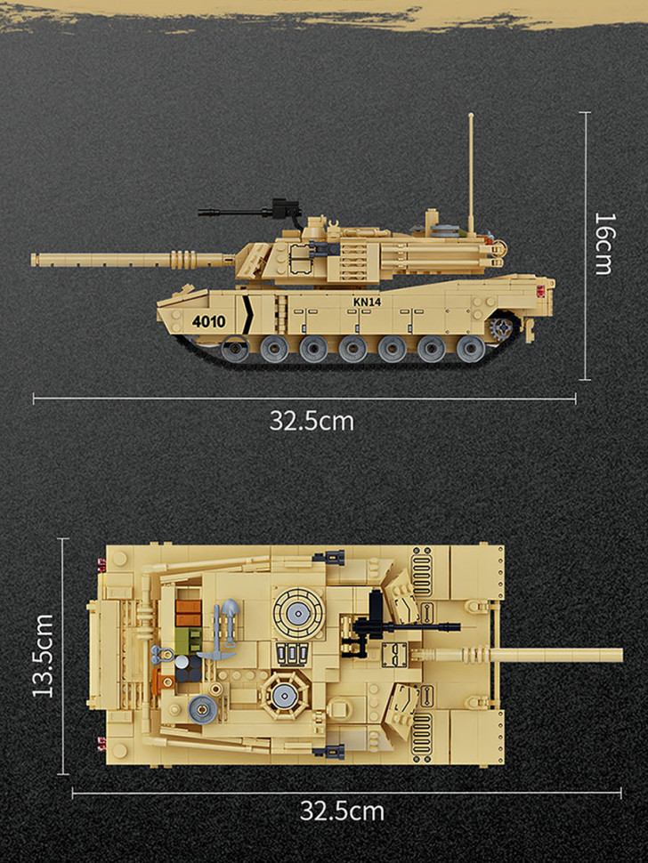 Конструктор Forange Block Основной боевой танк Abrams M1A2
