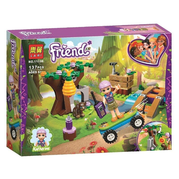Конструктор LARI аналог Lego Friends 41363 Приключения Мии в лесу