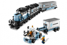 Конструктор Lion King (Lepin) аналог Lego 10219 Грузовой поезд Маерск