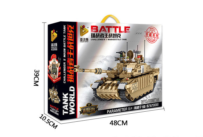 Конструктор Panlos Brick Британский основной боевой танк Challenger II