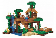 Конструктор аналог Lego Minecraft 21125 Домик на дереве в джунглях