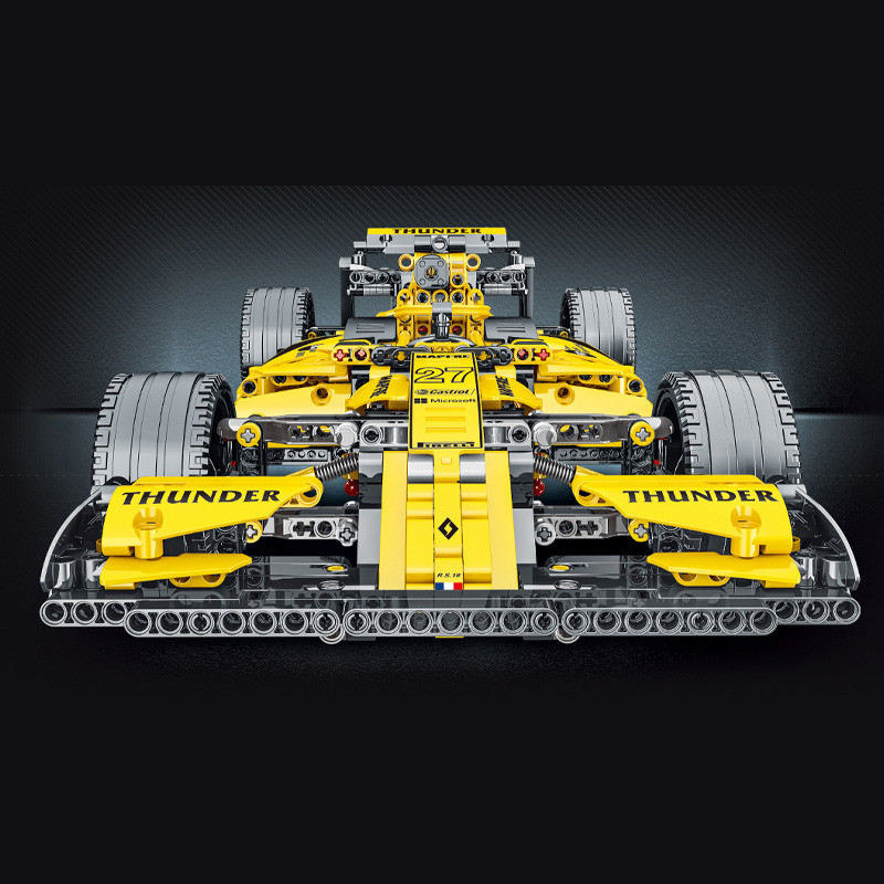 Конструктор MORK Гоночный болид F1 Yellow Equation Racing