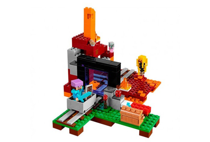 Конструктор аналог Lego Minecraft 21143 Портал в Подземелье
