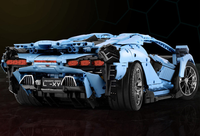 Конструктор Mould King Спорткар Lamborghini Sian FKP 37 (голубой) Manual Version