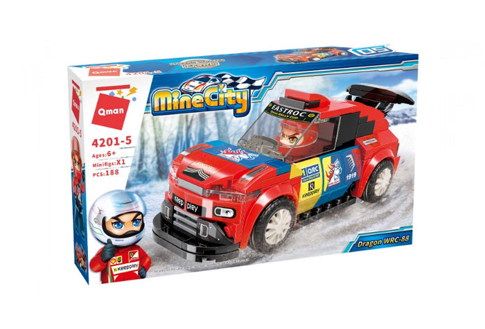 Конструктор Qman (Enlighten Brick) Спорткар Dragon WRC-88