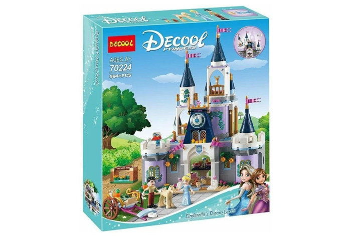 Конструктор Decool аналог LEGO 41154 Волшебный замок Золушки