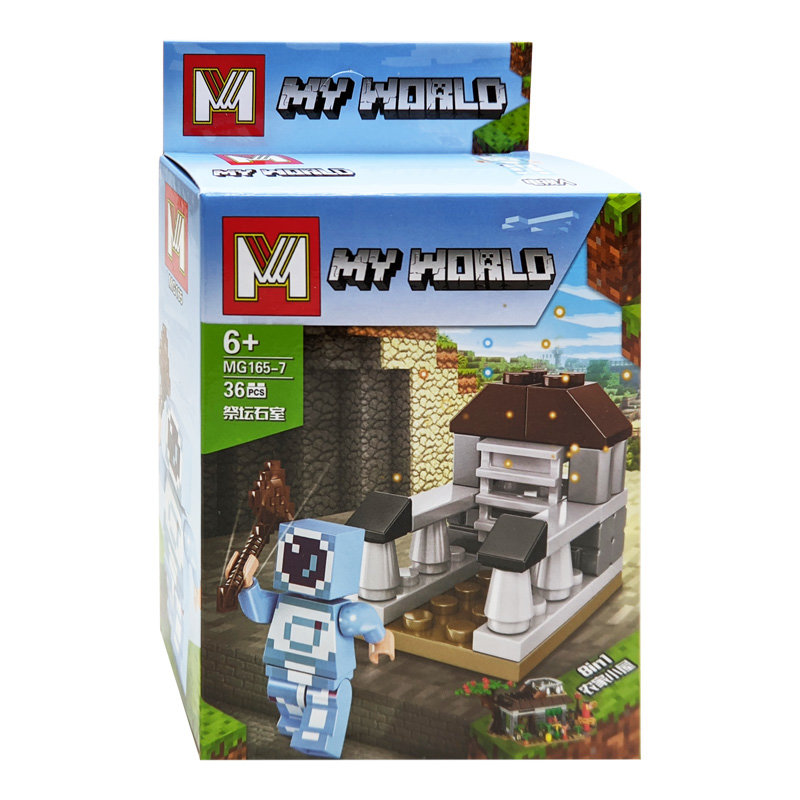 Конструктор Minger Набор минифигурок Майнкрафт (8 шт)
