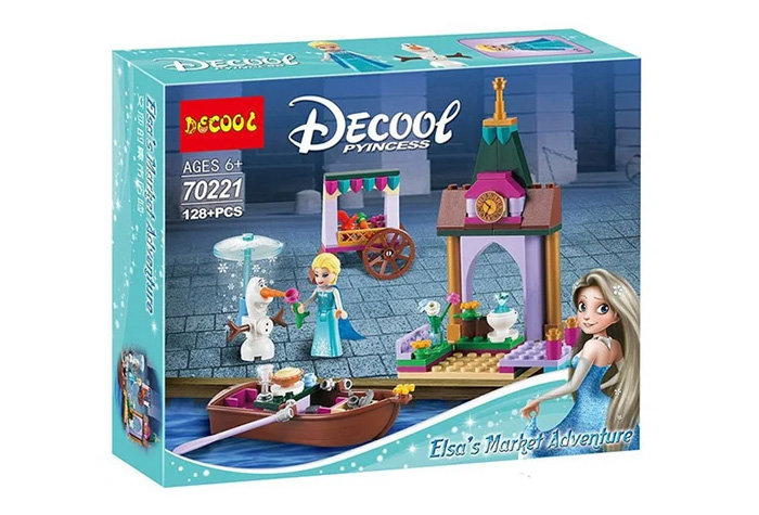 Конструктор Decool аналог Lego 41155 Приключения Эльзы на рынке