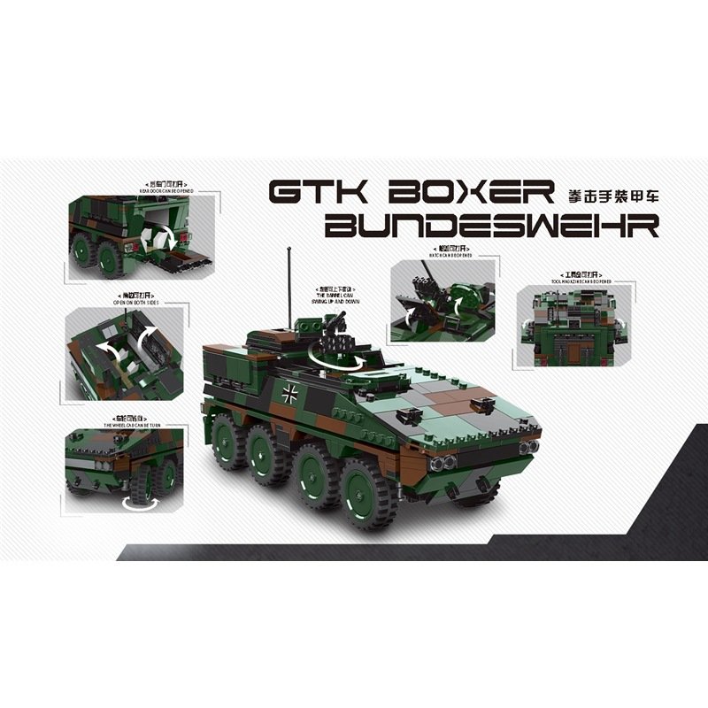 Конструктор XingBao Колесный БТР Boxer GTK