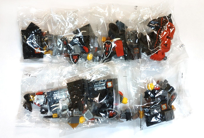 Минифигурки SY Чёрные рыцари 8 шт