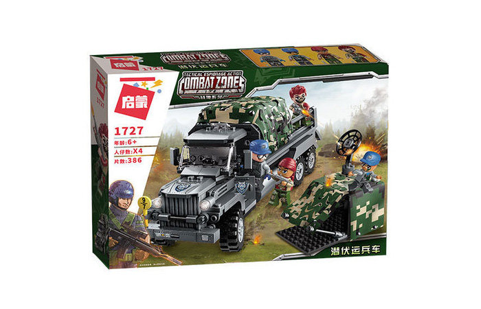 Конструктор Qman (Enlighten Brick) Военный грузовик