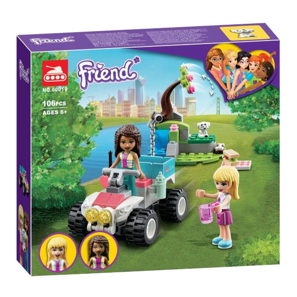 Конструктор LARI аналог Lego Friends 41442 Спасательный автомобиль ветеринарной клиники