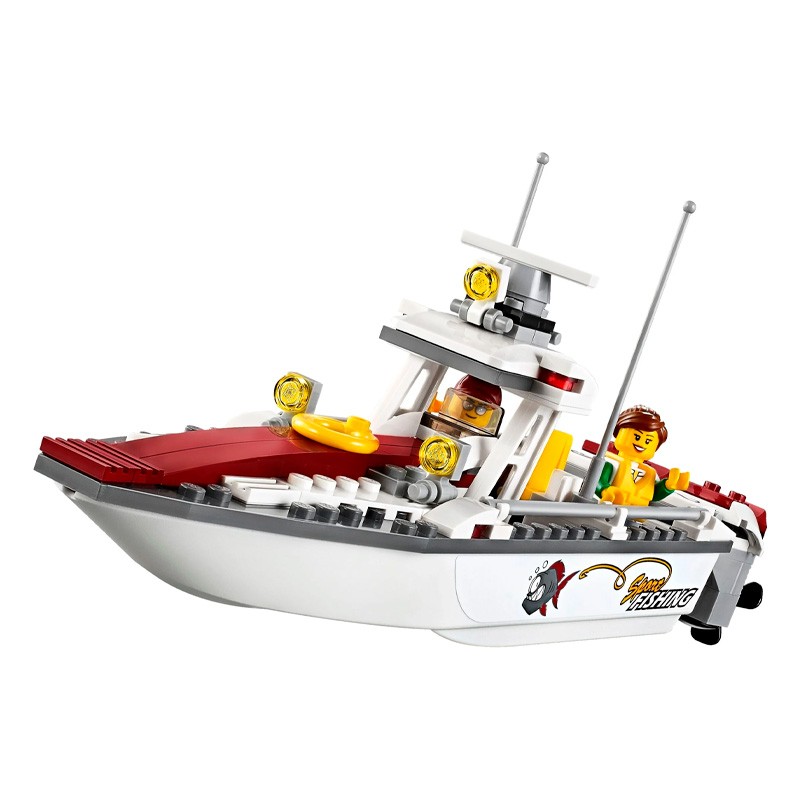 Конструктор аналог Lego City 60147 Рыболовный катер